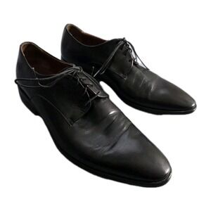 Navyboot Men's Black Leather Oxford Derby Dress Shoes EUR‎ 41 US 8